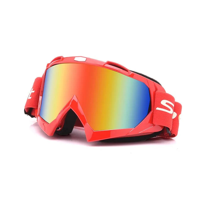 Lunettes de Motocross multicolores compatible Ski / Moto / Snow / Equitation