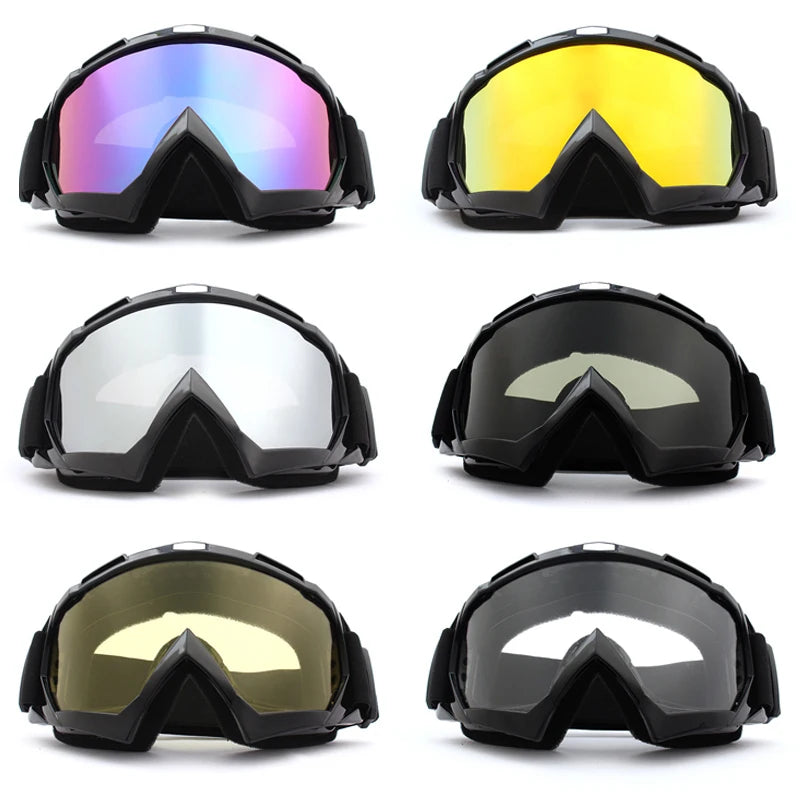 Lunettes de Ski/Snow/ moto avec coupe-vent et Anti-buée,