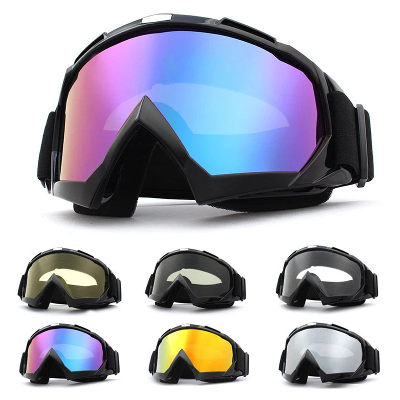 Lunettes de Ski/Snow/ moto avec coupe-vent et Anti-buée,